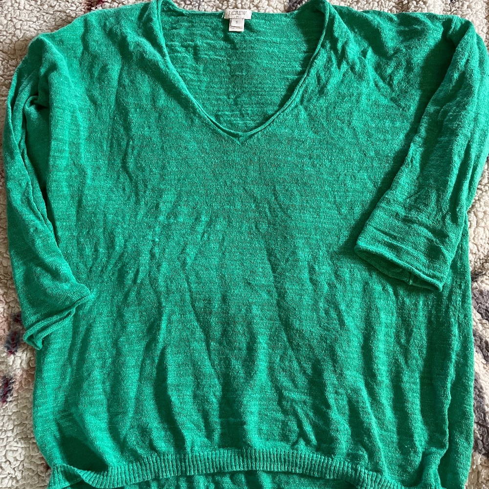 JCrew lightweight v neck sweater